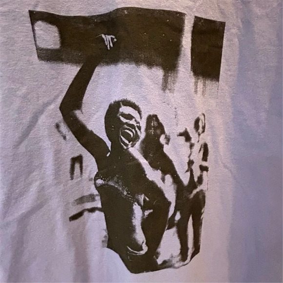 INXOUT Men's Medium Blue Graphic T-Shirt "Let the Crowd Follow You" - Picture 3 of 8